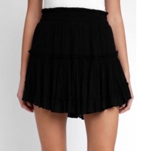 Abbeline (South Moon Under) Black Flowy Skirt